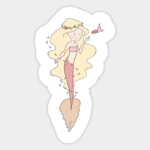 Mermaid Princess Sticker by littlemoondance